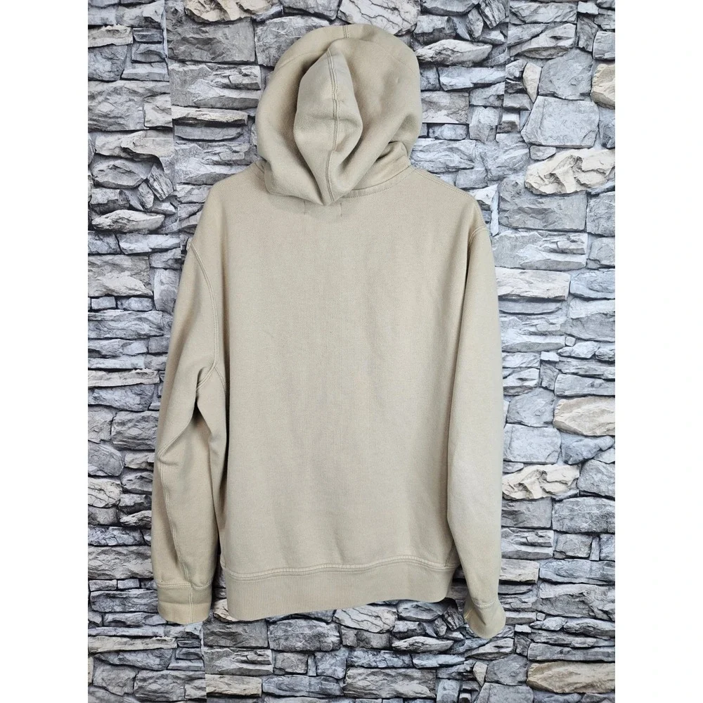 Polo Ralph Lauren Men's Full Zip Fleece Lined Waffle Knit Hoodie Beige Large